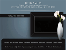 Tablet Screenshot of ivorysmiles.com